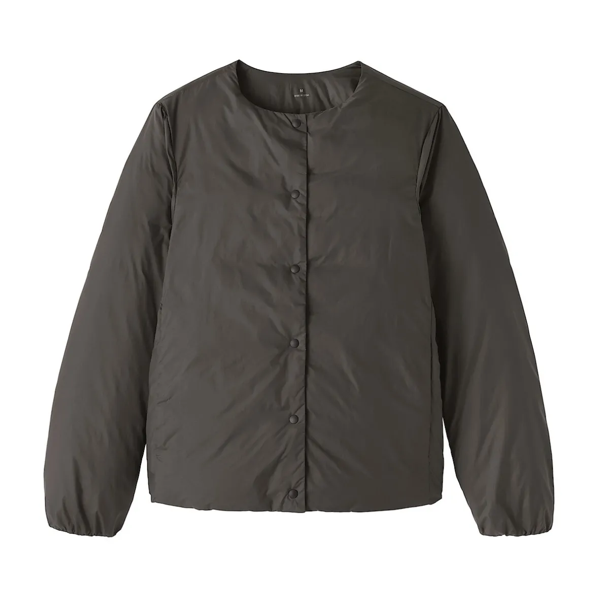 Best Muji Chaqueta ligera de plumón sin cuello de nailon reciclado para mujer