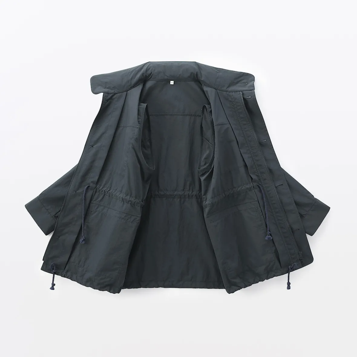 Outlet Muji Chaqueta utilitaria de nailon con tinte natural para mujer