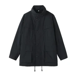 Outlet Muji Chaqueta utilitaria de nailon con tinte natural para mujer