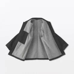 Clearance Muji Chaqueta utilitaria vaquera de mezcla de kapok para hombre