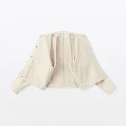 Muji Chaqueta utilitaria vaquera de mezcla de kapok para mujer