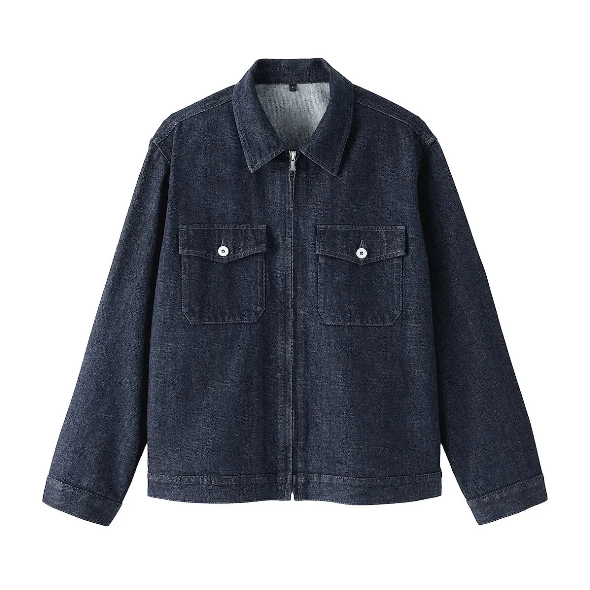 Sale Muji Chaqueta vaquera con bolsillos de mezcla de kapok para hombre