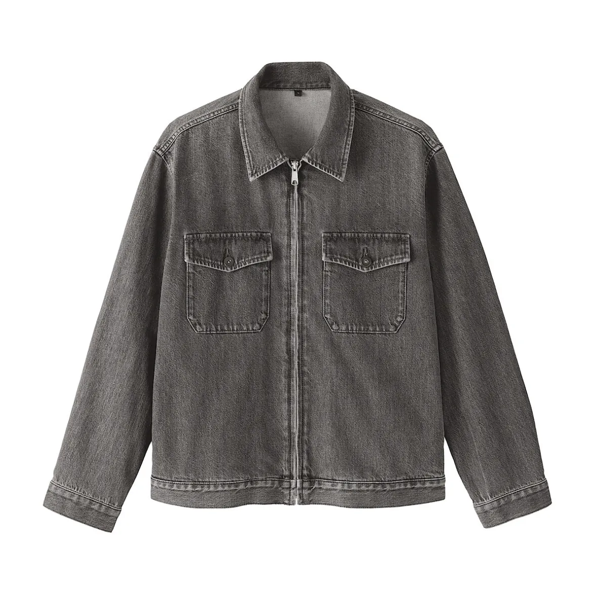 Sale Muji Chaqueta vaquera con bolsillos de mezcla de kapok para hombre