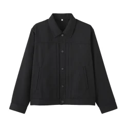 Sale Muji Chaqueta vaquera de poliéster reciclado para hombre