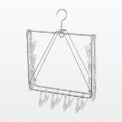 New Muji Colgador Cuadrado de Aluminio Forma de Marco 26 Clavijas