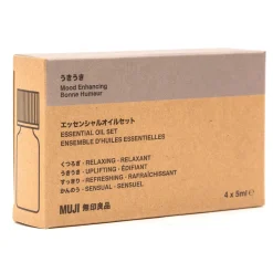 Sale Muji Conjunto de 4 aceites esenciales para mejorar el ánimo de 5ml