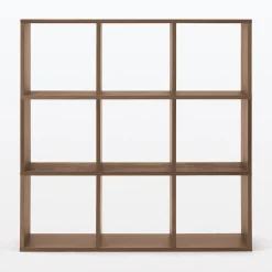 Best Muji Conjunto de nogal 3 x 3 estantes