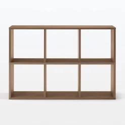 Online Muji conjunto de nogal 3 x 2 estantes