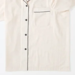 Clearance Muji Conjunto de pijama de manga larga de gasa doble para mujer