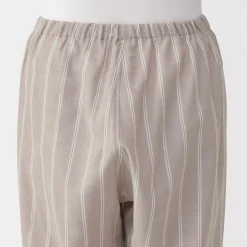 Clearance Muji Conjunto de pijama de manga larga de gasa doble para mujer