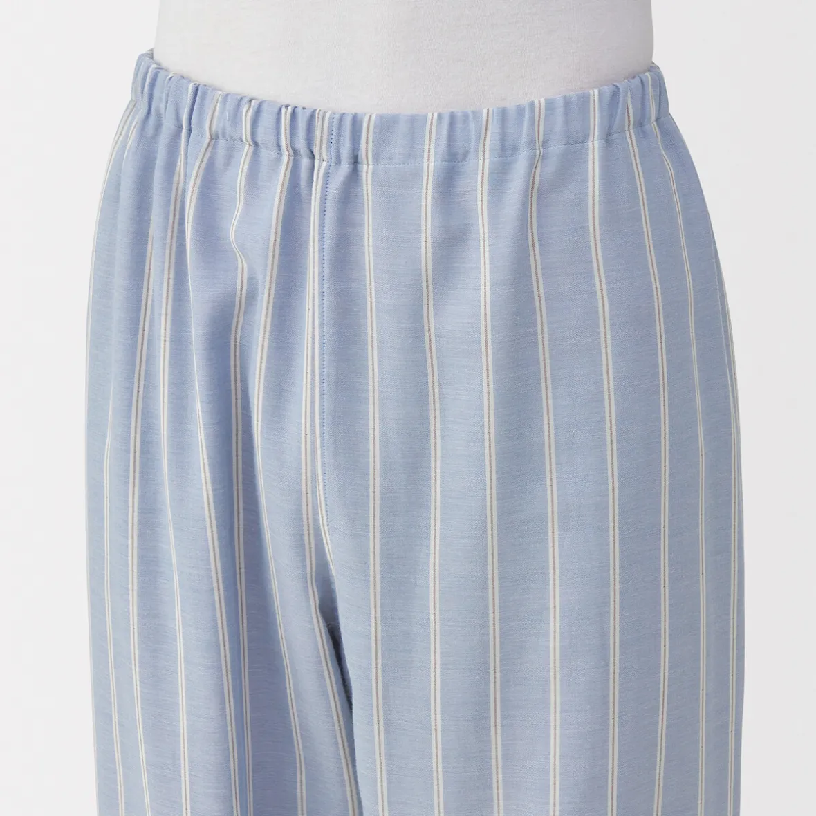 Muji Conjunto de pijama de manga larga de gasa doble para hombre