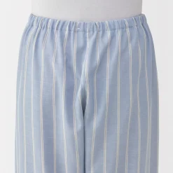 Muji Conjunto de pijama de manga larga de gasa doble para hombre