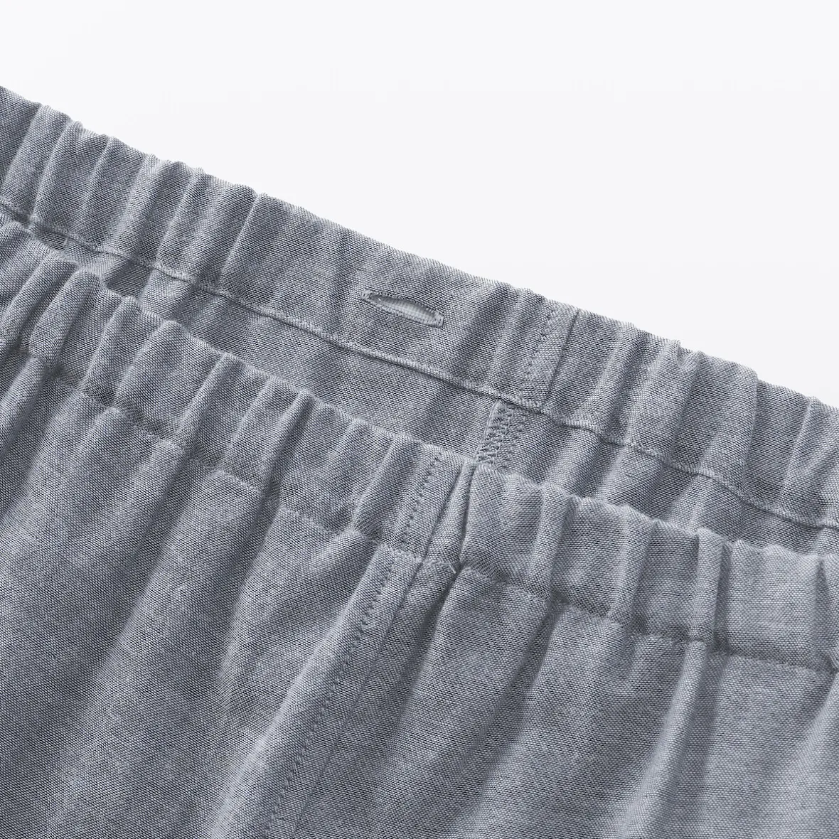Muji Conjunto de pijama de manga larga de gasa doble para hombre
