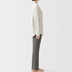 Clearance Muji Conjunto de pijama de manga larga en mezcla de lyocell para mujer