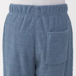 Sale Muji Conjunto de pijama forro polar texturizado de manga larga para hombre