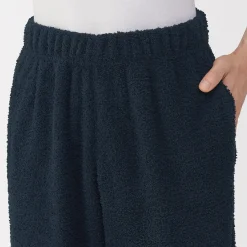 Sale Muji Conjunto de pijama forro polar texturizado de manga larga para hombre