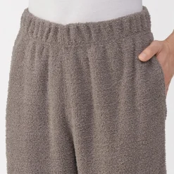 Sale Muji Conjunto de pijama forro polar texturizado de manga larga para hombre