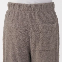 Sale Muji Conjunto de pijama forro polar texturizado de manga larga para hombre
