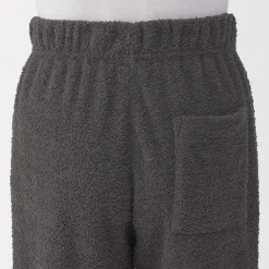 Sale Muji Conjunto de pijama forro polar texturizado de manga larga para hombre