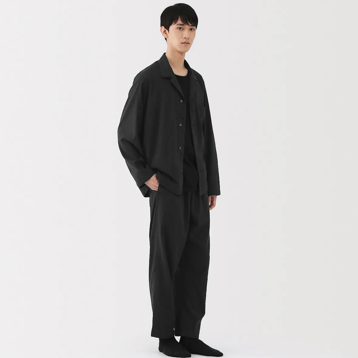 Muji Conjunto de pijama unisex Khadi tejido a mano