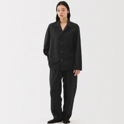 Muji Conjunto de pijama unisex Khadi tejido a mano