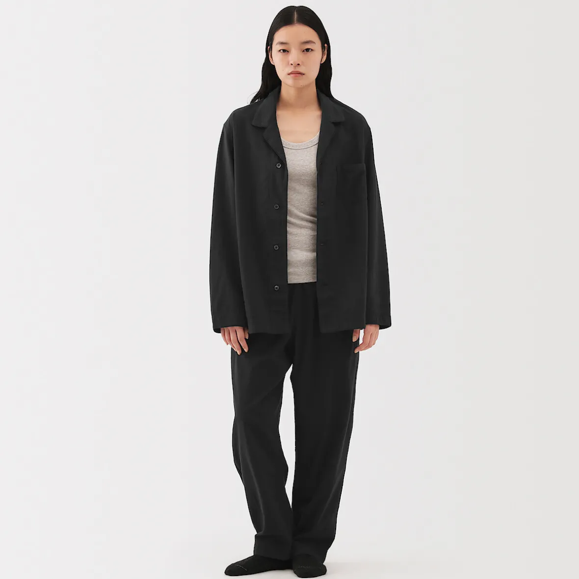 Muji Conjunto de pijama unisex Khadi tejido a mano