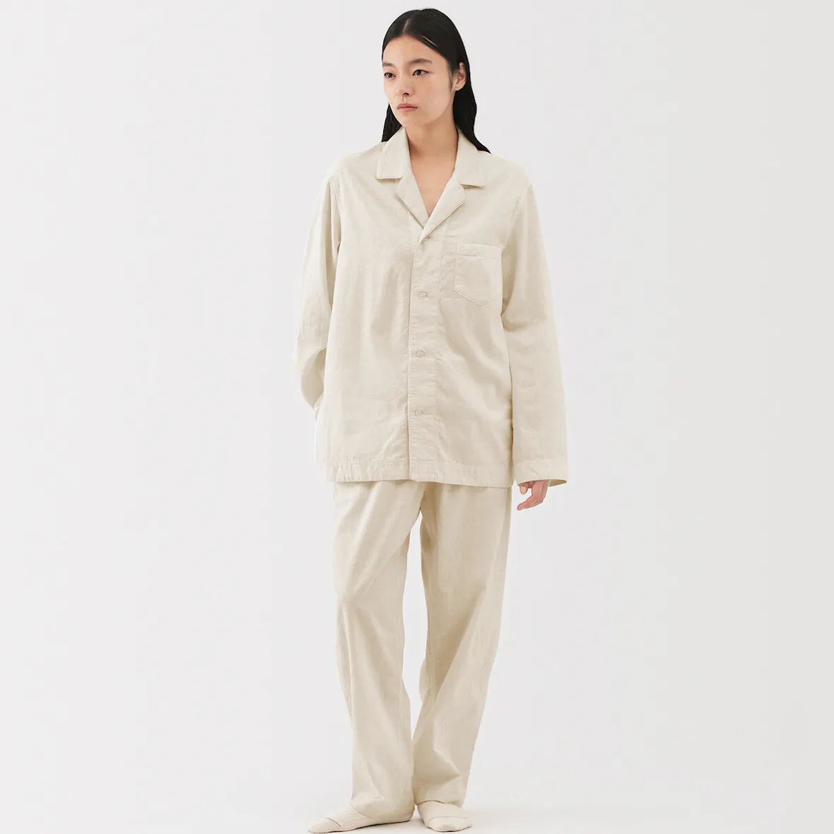 Muji Conjunto de pijama unisex Khadi tejido a mano