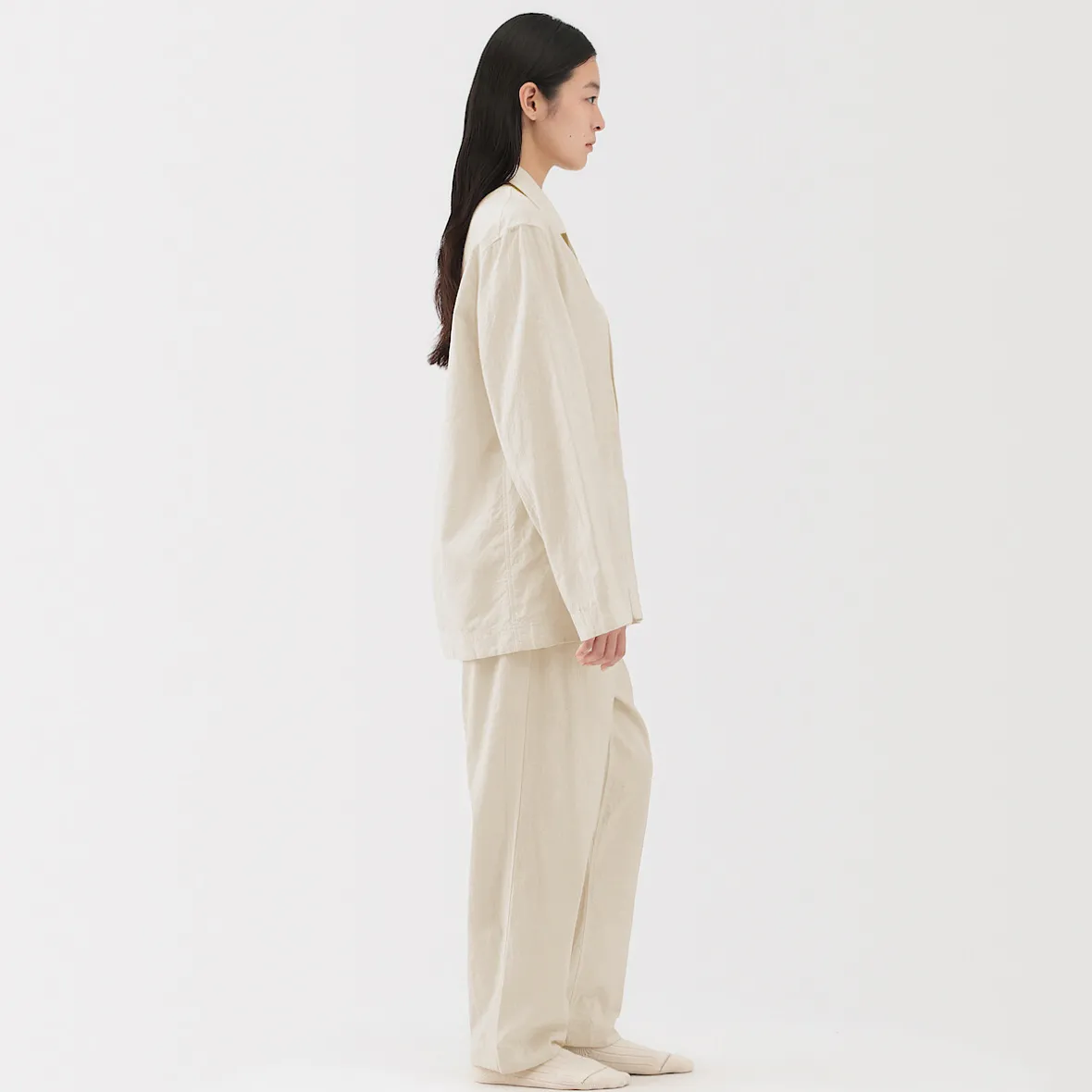 Muji Conjunto de pijama unisex Khadi tejido a mano