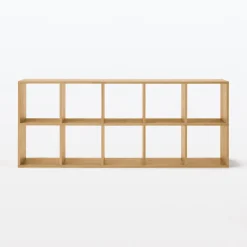 Clearance Muji Conjunto de roble 5 x 2 estantes