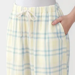 Outlet Muji Conjunto para estar en casa con pantalón de doble gasa para mujer