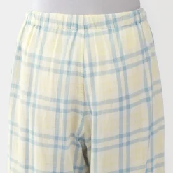 Outlet Muji Conjunto para estar en casa con pantalón de doble gasa para mujer