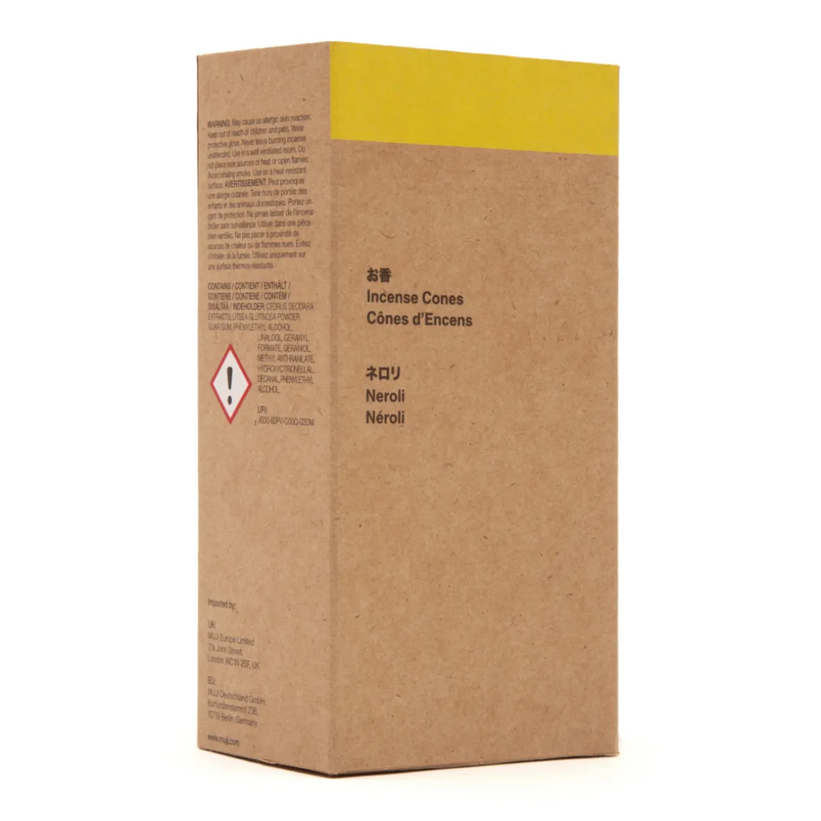 Muji Conos de incienso de neroli - Lote de 20