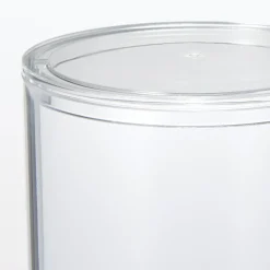 Clearance Muji Contenedor cilíndrico de acrílico con tapa
