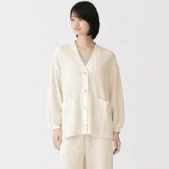 Online Muji Cárdigan largo de punto suelto para mujer