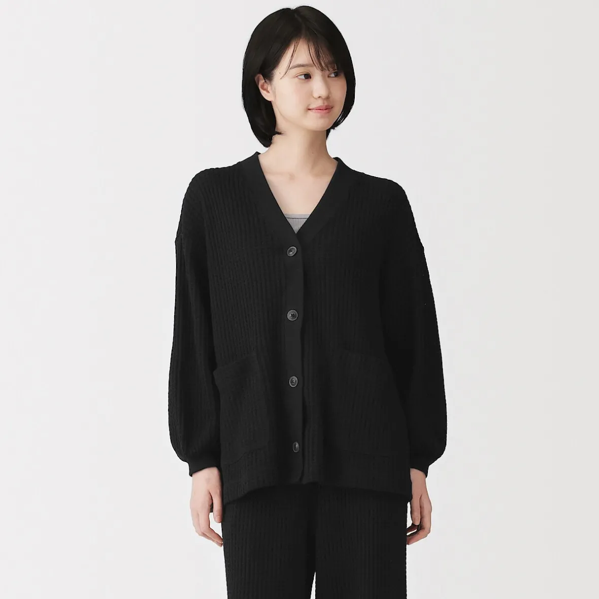 Online Muji Cárdigan largo de punto suelto para mujer