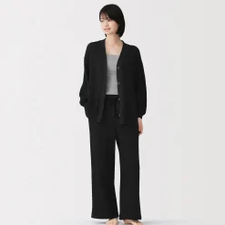 Online Muji Cárdigan largo de punto suelto para mujer