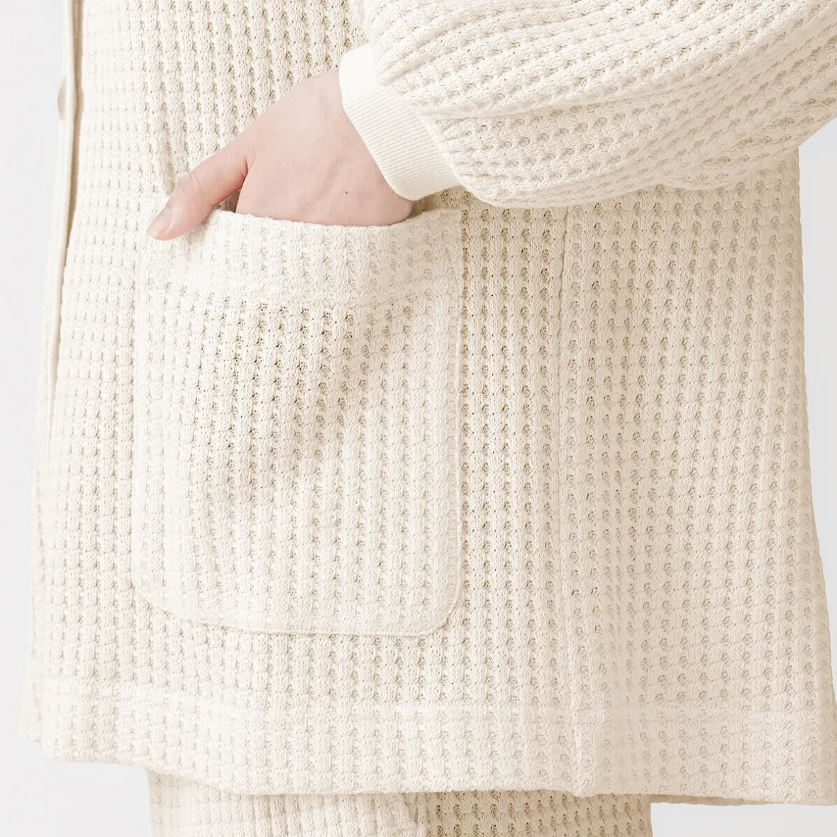 Online Muji Cárdigan largo de punto suelto para mujer