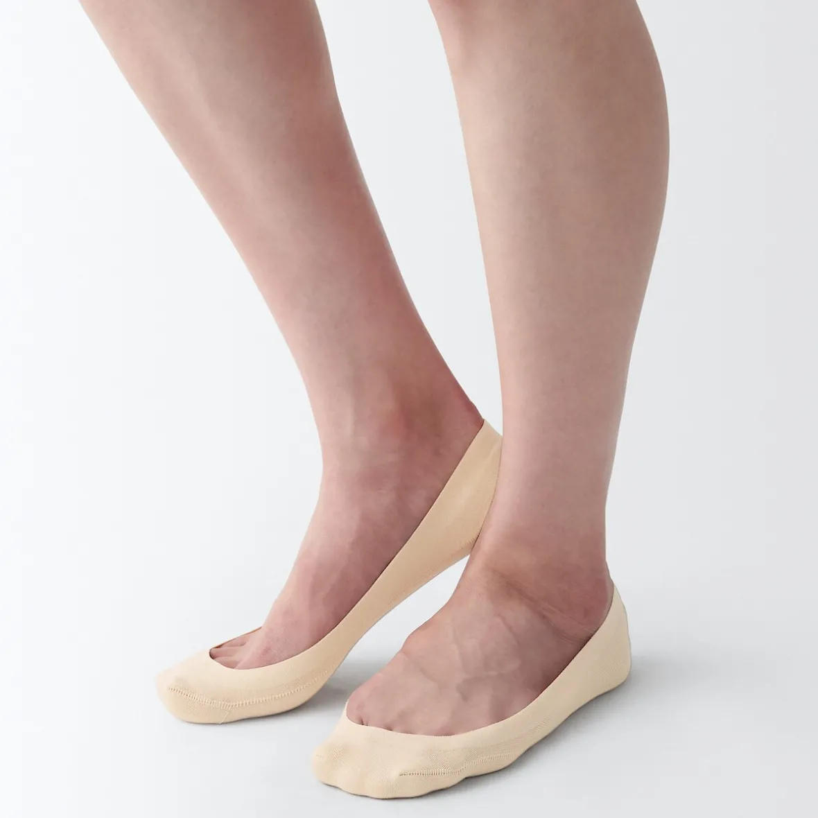 Muji Cubrepiés bajo con agarre en el talon (mujer)
