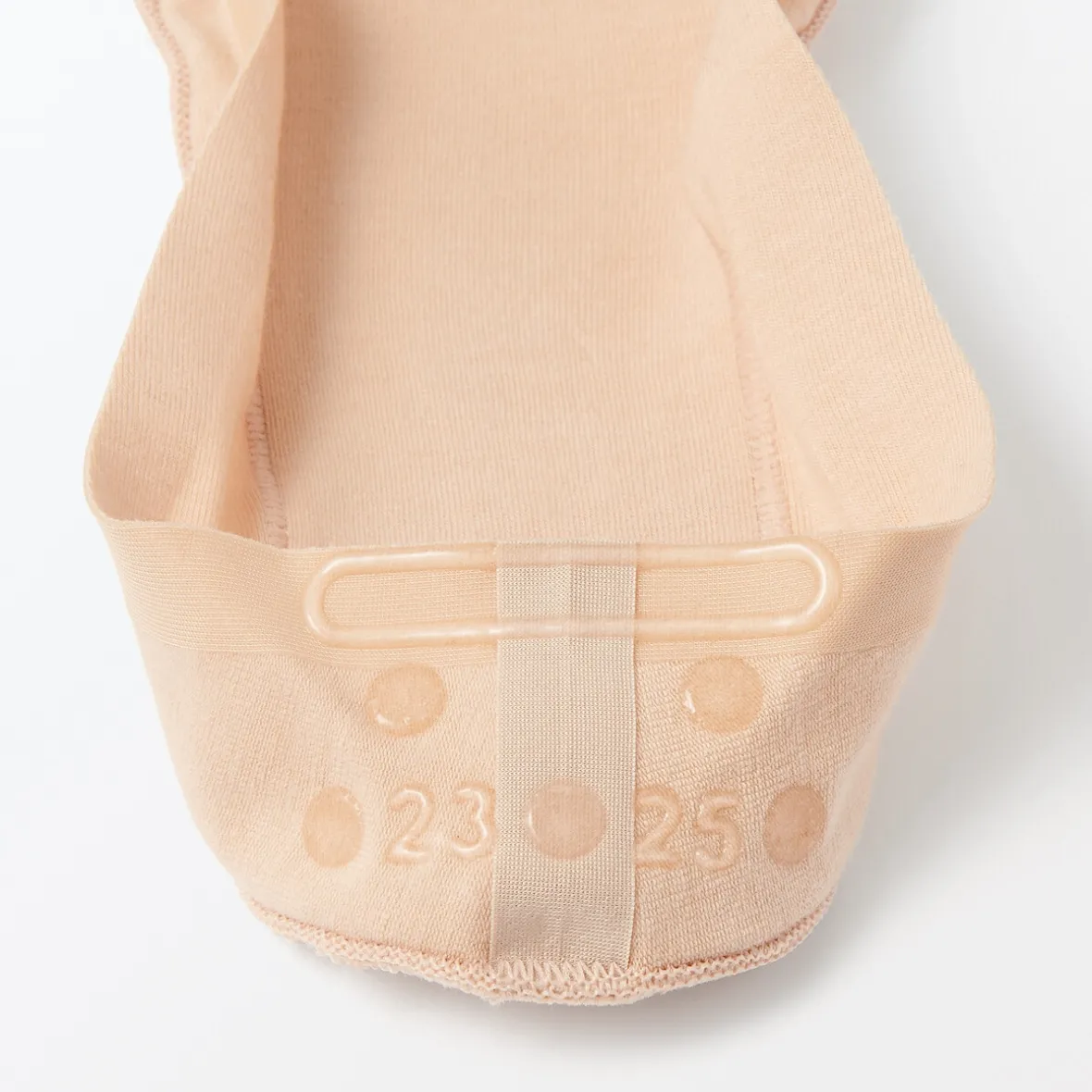 Muji Cubrepiés bajo con agarre en el talon (mujer)