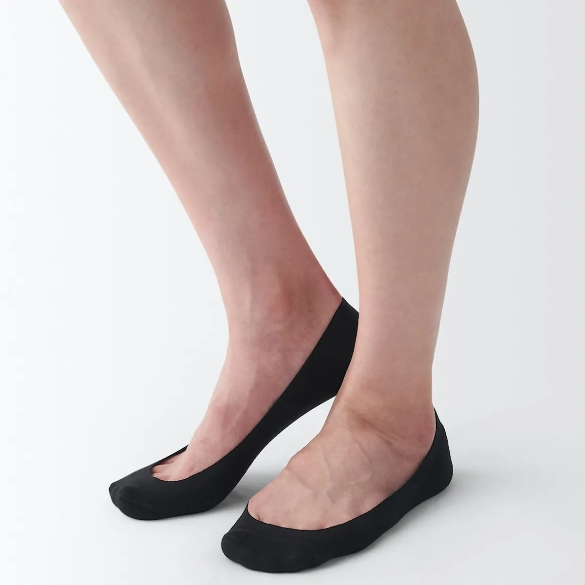 Muji Cubrepiés bajo con agarre en el talon (mujer)