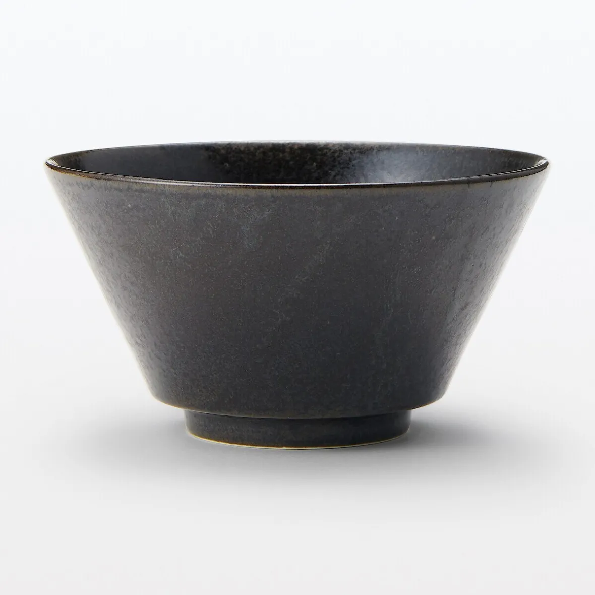 Muji Cuenco de cerámica Mino ‐ Esmalte negro