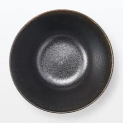 Muji Cuenco de cerámica Mino ‐ Esmalte negro