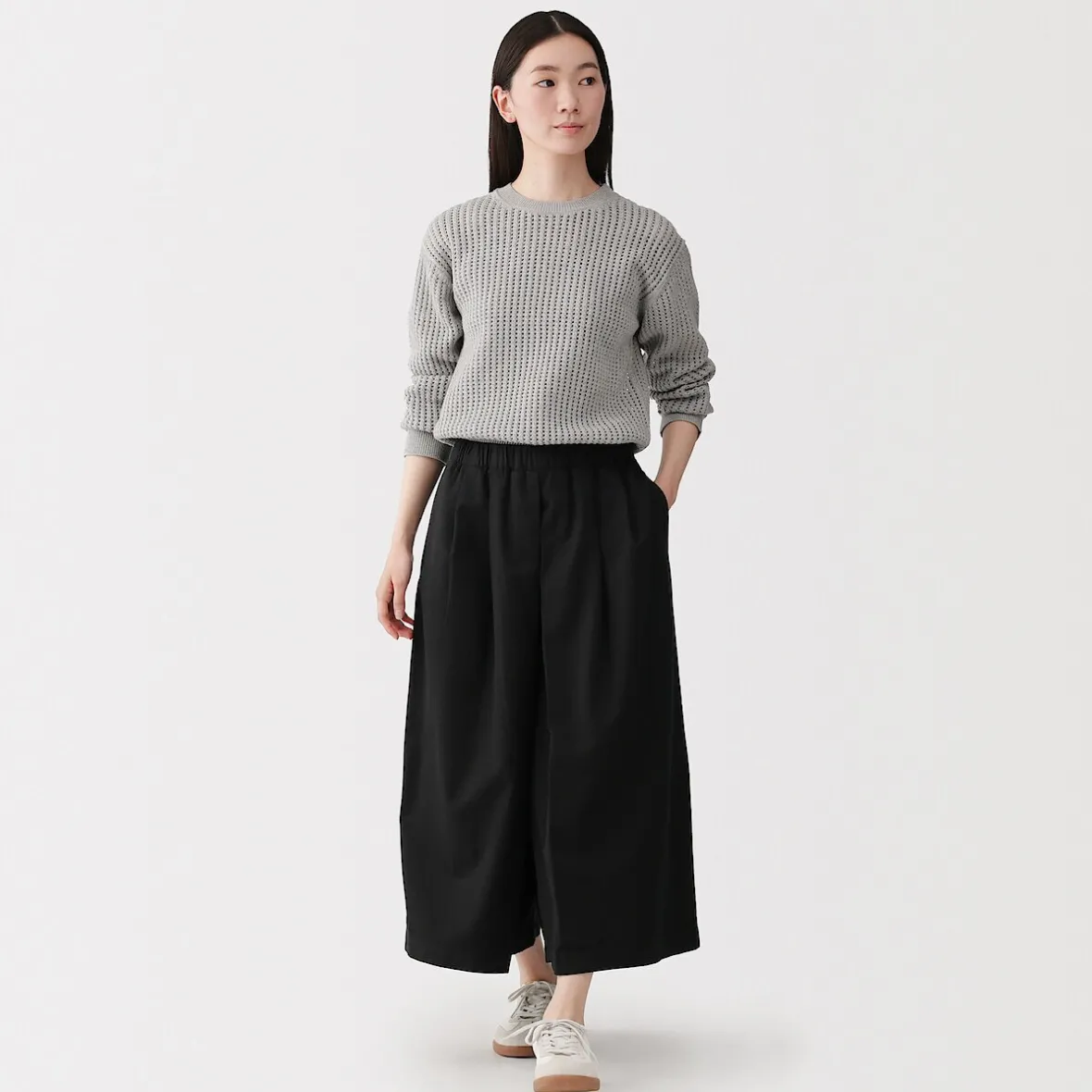 Sale Muji Culottes ligeros de sagra y mezcla de kapok para mujer