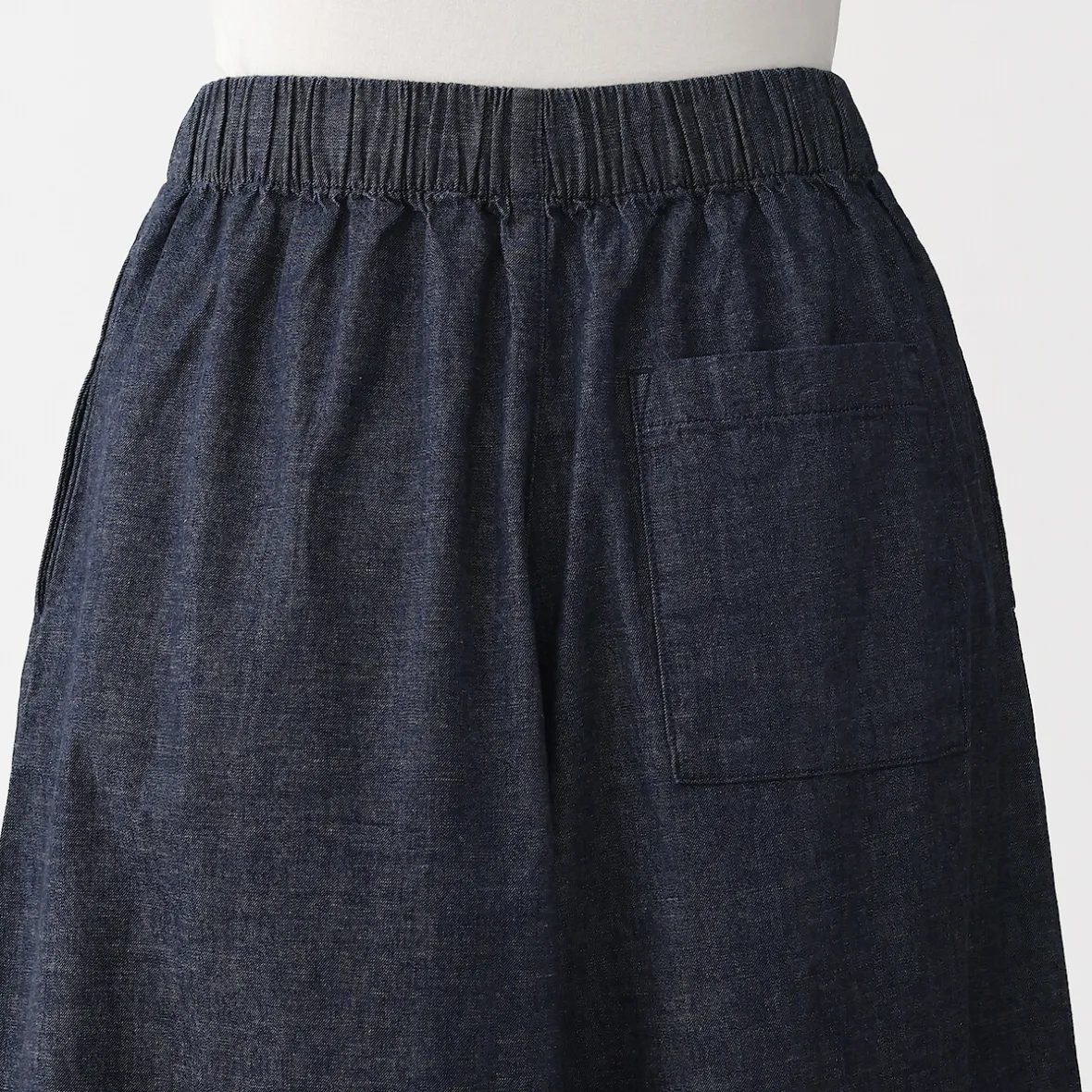 Online Muji Culottes ligeros de tejido vaquero y mezcla de kapok para mujer Azul Marino