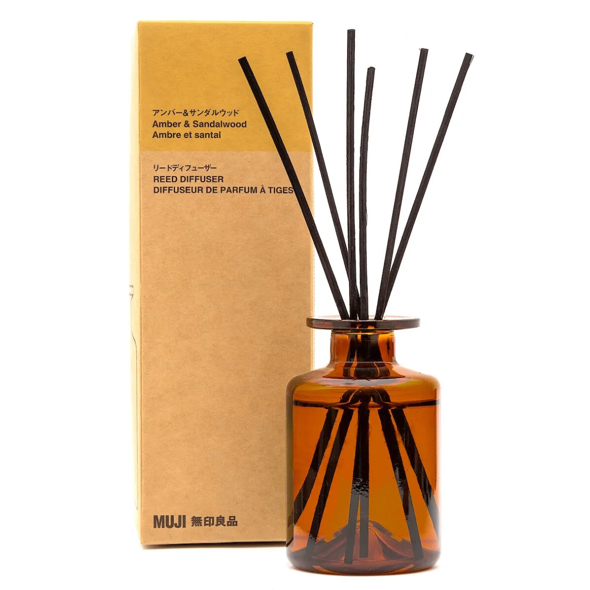 Muji Difusor de varillas de ámbar y sándalo de 175ml