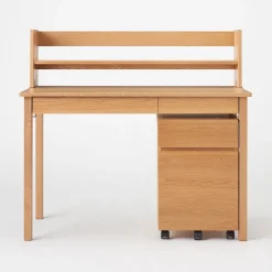 Discount Muji Estante superior de escritorio de madera de roble