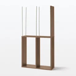 Sale Muji Estantería adicional ancha de nogal con 2 estantes