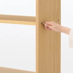 Best Muji Estantería adicional ancha de roble con 3 estantes