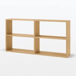 Hot Muji Estantería adicional ancha de roble con 2 estantes