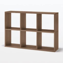 Best Muji Estantería adicional estrecha de nogal con 3 estantes